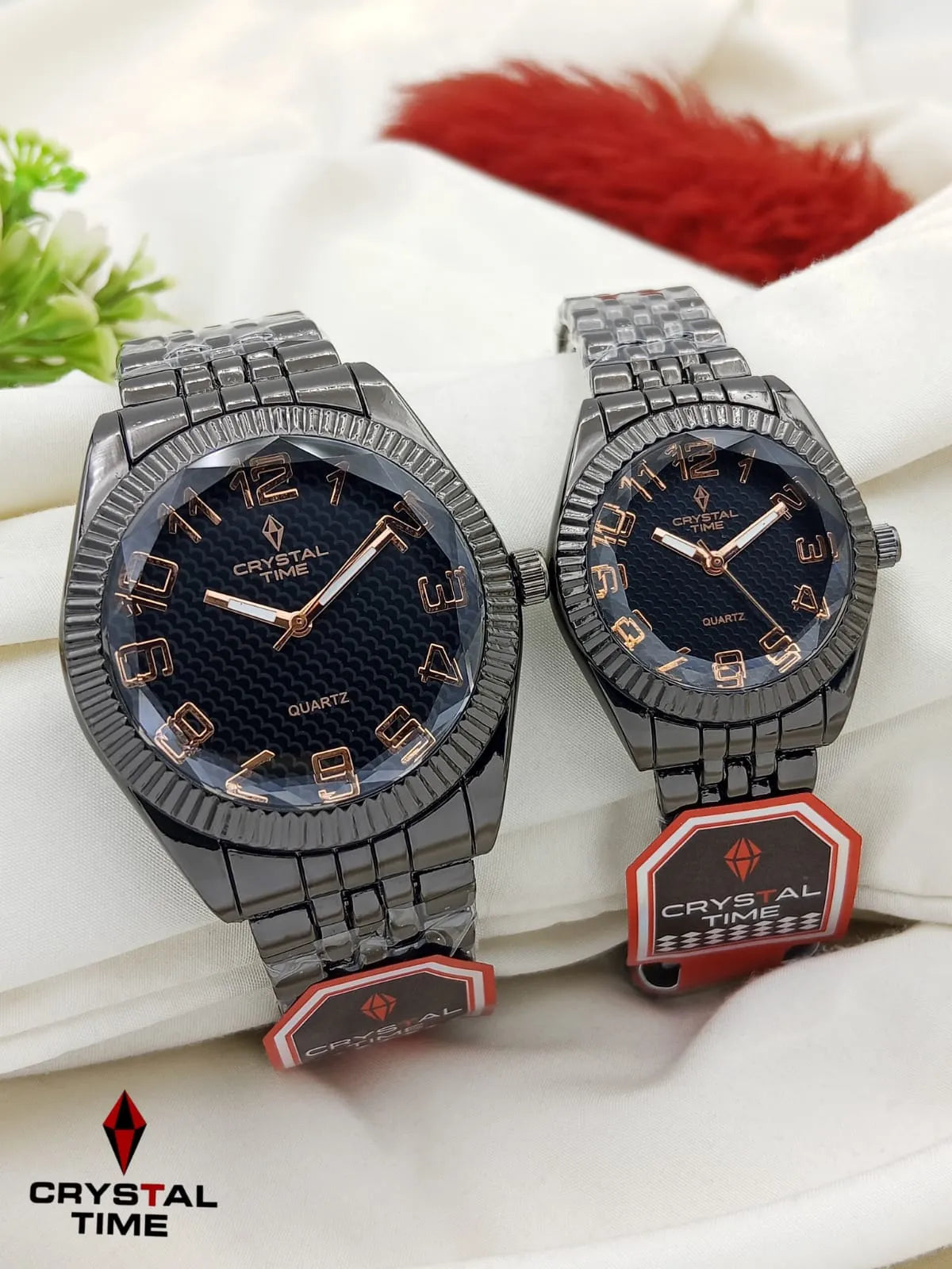 Prestige Midnight Crown couple watch