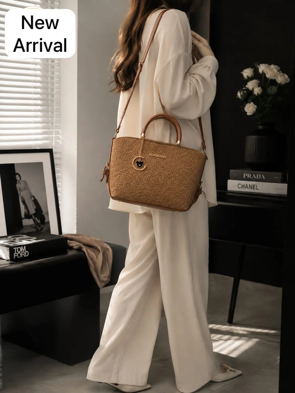 Luna Pearl Structured Handbag
