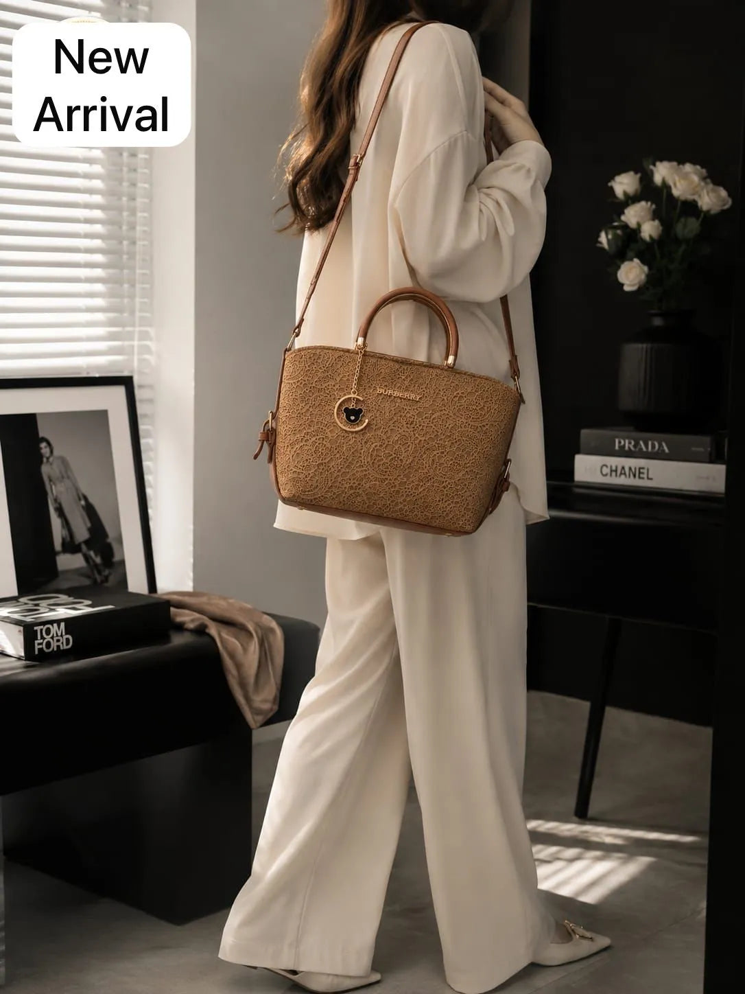 Luna Pearl Structured Handbag