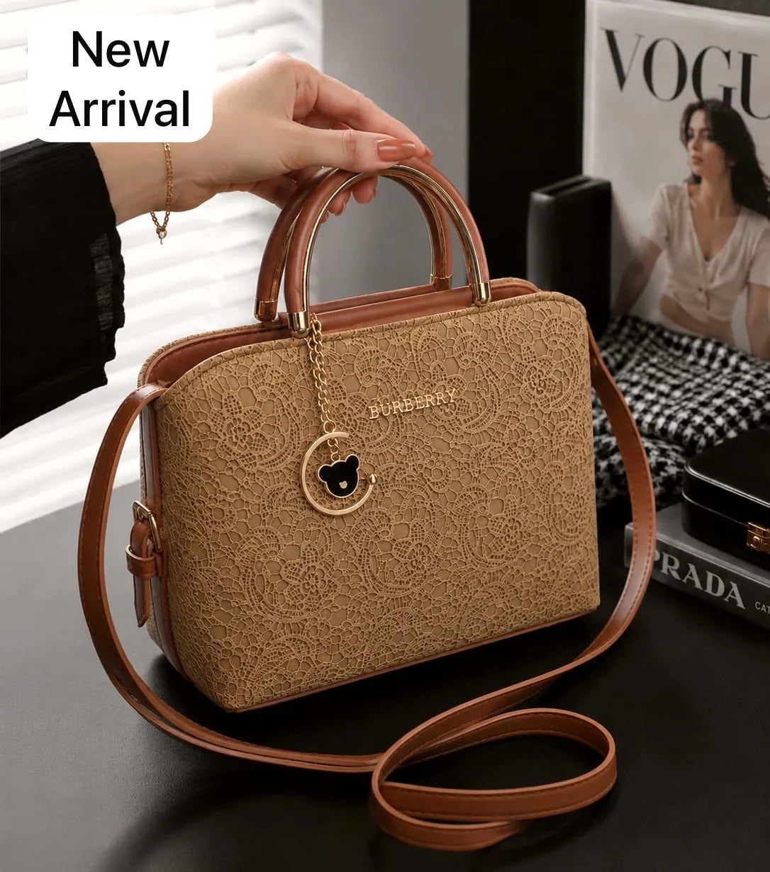 Luna Pearl Structured Handbag